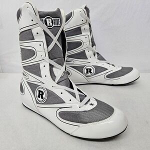 Ringside Undefeated Boxing Shoes‎ W2205-02 White Grey Black Men's Size 11
